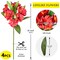 Alstroemeria Artificial Flowers Bulk Peruvian Lily Faux Bouquet 18” Long Stems Silk Petals Wedding Decoration, 4pcs